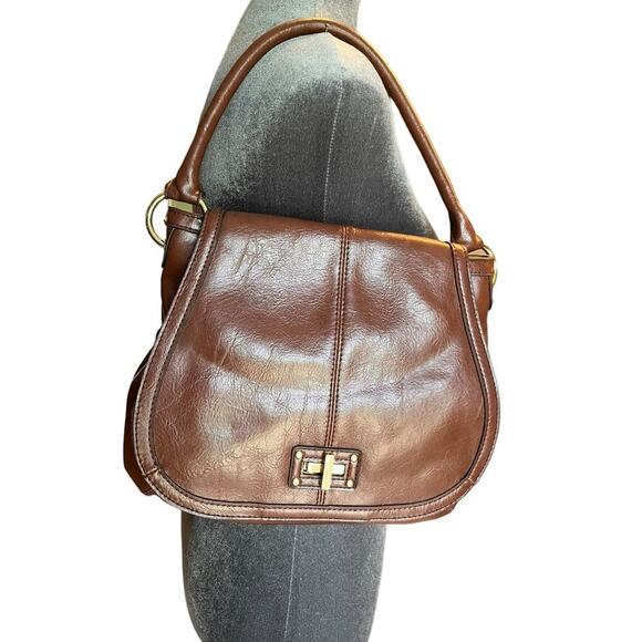 Relic Brand Collection Handbags - Relic Shoulder Bag Brown Roomy Inside Zippered Pocket